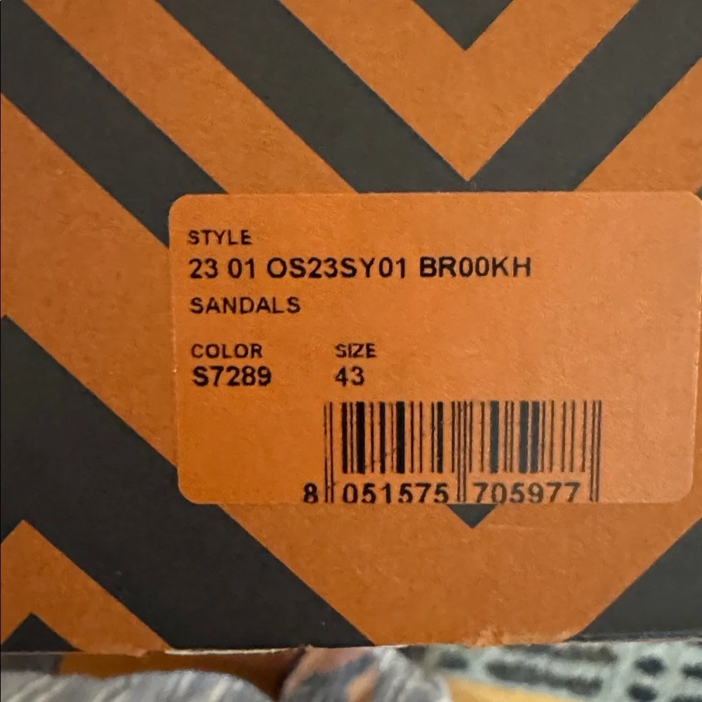 Missoni Mens 2 strap double Buckle Sandals - Black, Blue, and White/ slides slip